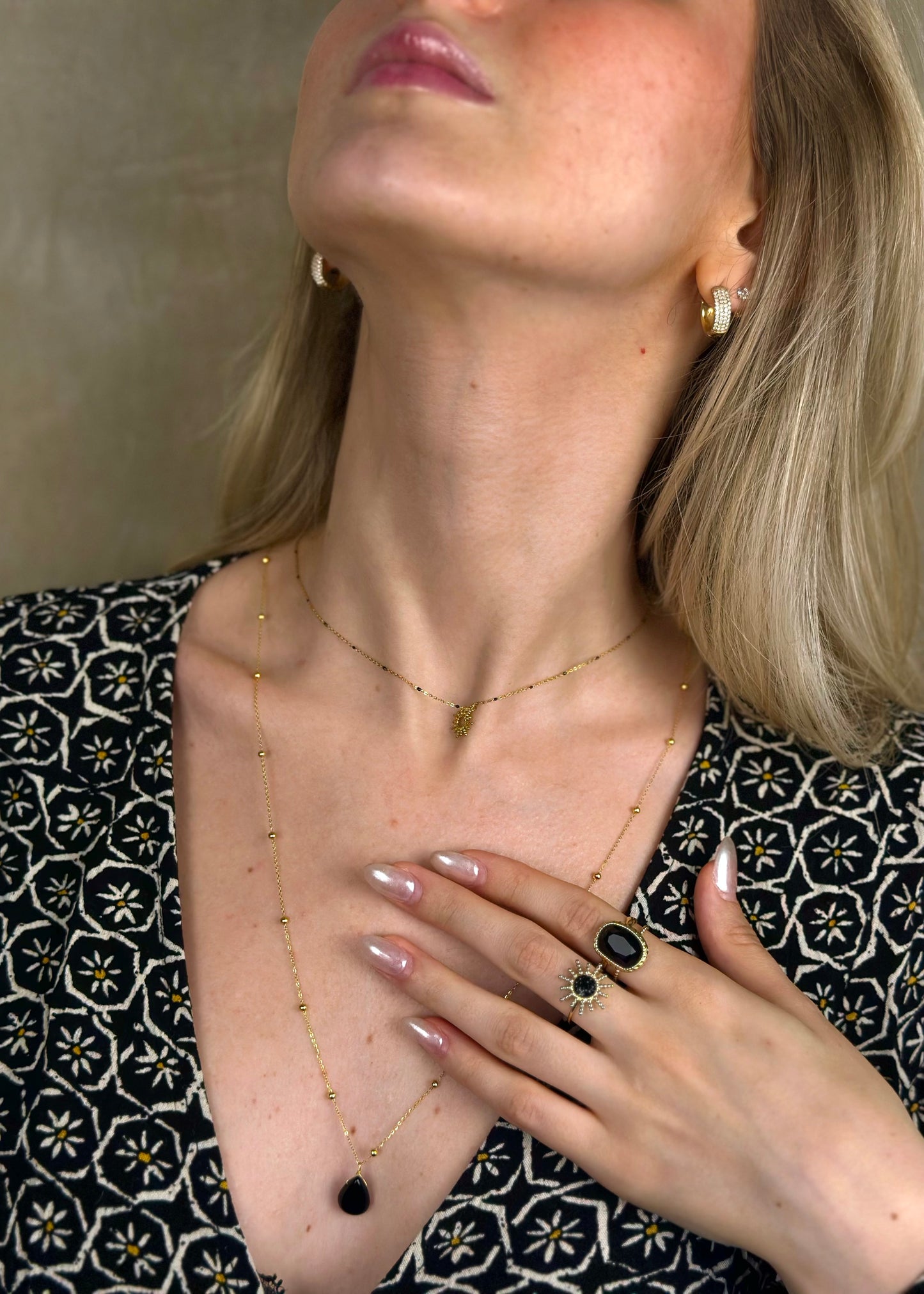 Collier sautoir Pluie
